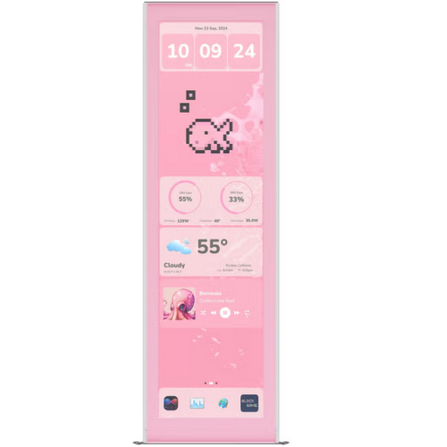 Display HYTE Upgrade, 14.9 inch Touch, pentru carcasa Y70 Touch Infinite, Strawberry Milk