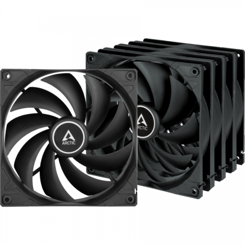 Ventilator Arctic F14, 140mm, Black, 5 bucati