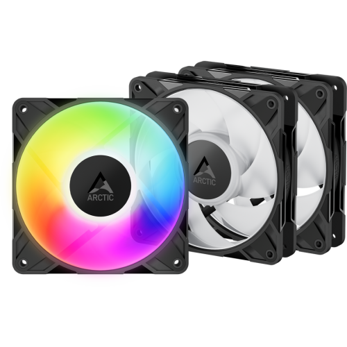 Ventilator Arctic P12 Pro, 120 mm, Black, 3 bucati