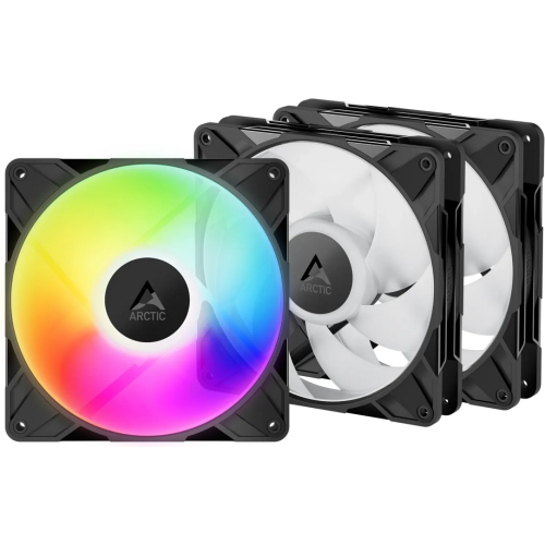 Ventilator Arctic P14 Pro, ARGB LED, 140 mm, Black, 3 bucati