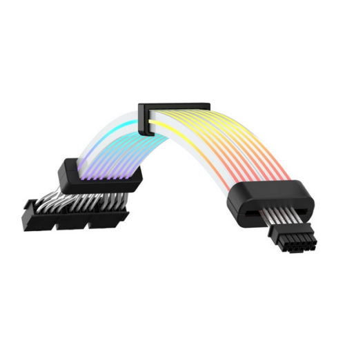 Cablu Gamemax 3x 8 pini PCI-e - 12VHPWR ARGB, Black