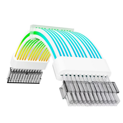 Extensie cablu alimentare Gamemx Motherboard ARGB, White