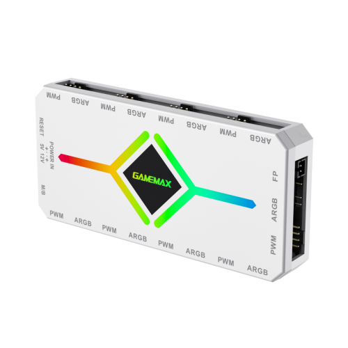 Controller Gamemax V4.0 ARGB HUB PWM, White
