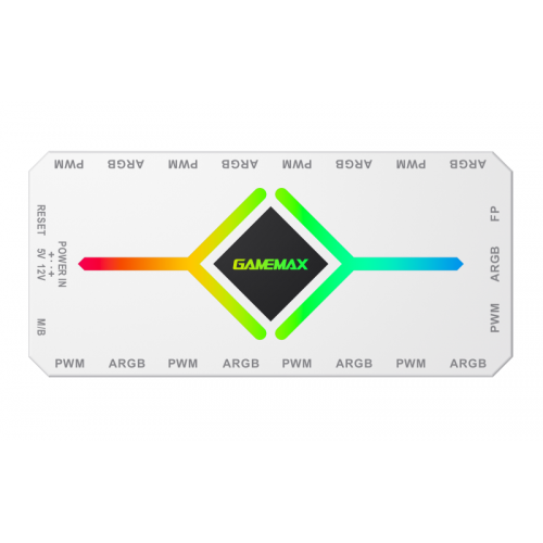 Controller Gamemax V4.0 ARGB HUB PWM, White