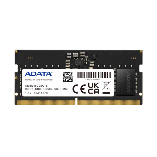 Memorie RAM ADATA, SO-DIMM, DDR5, 8GB, CL40, 4800MHz