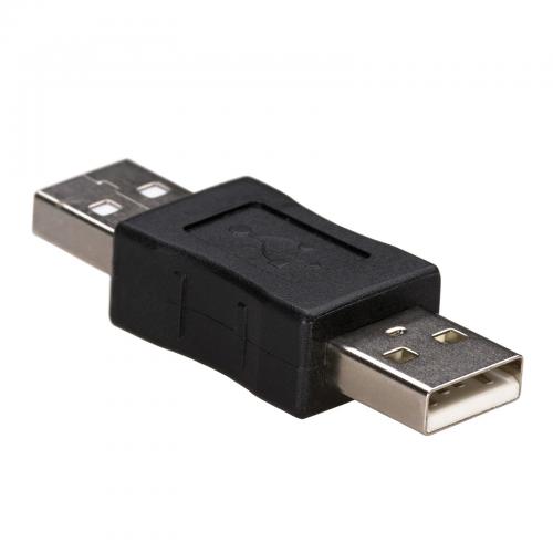 Adaptor Akyga AK-AD-28, USB-A Male - USB-A Male, Black