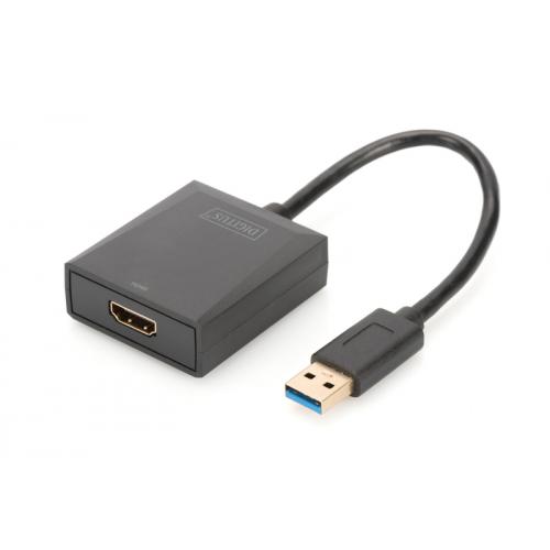 Adaptor ASSMANN DA-70841, USB 3.0 - HDMI, Black