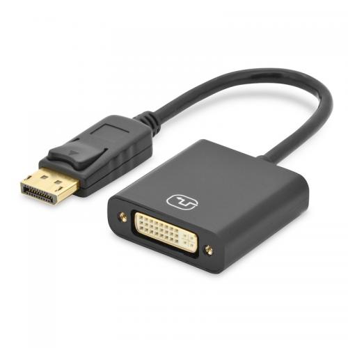 Adaptor ASSMANN Displayport Male - DVI-I (24+5) Female, Black