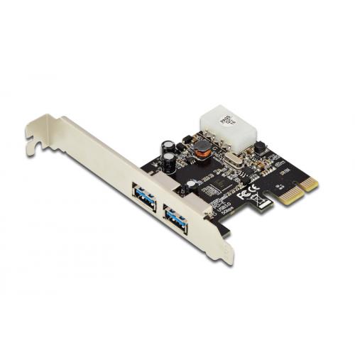 Adaptor Digitus DS-30220-4, PCI-E - USB 3.0, Low Profile Bracket