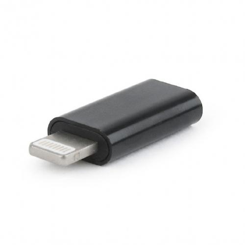 Adaptor Gembird, USB tip C - Lightning, Black