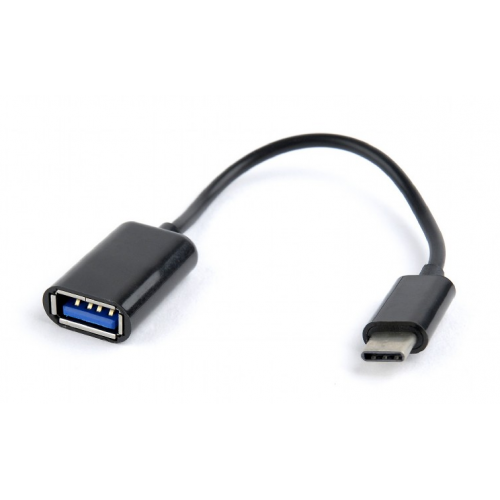 Adaptor Gembird, USB tip C male - USB tip A male, 0.2m, Black