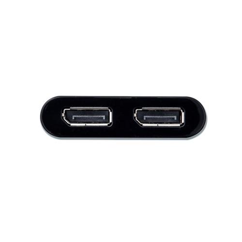 Adaptor i-tec USB-C Male - 2x DisplayPort Female, Black
