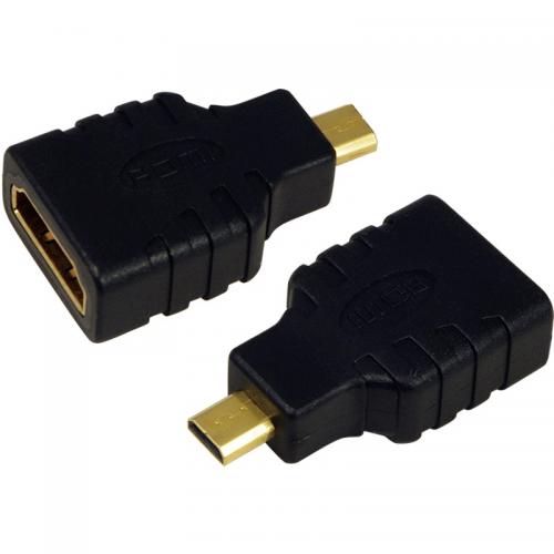 Adaptor Logilink 1x HDMI Female - 1x microHDMI Male, v1.4, negru