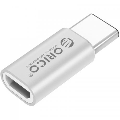 Adaptor Orico CTM1 USB 2.0 Type-C, male - Micro USB 2.0 Type-A, female, Silver