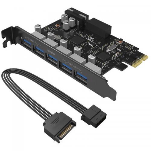 Adaptor Orico PCI-Express PVU3-5O2I, 5x USB 3.0 