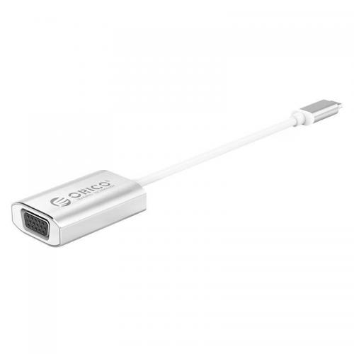 Adaptor Orico XD-102, USB-C Male - VGA Female, Silver