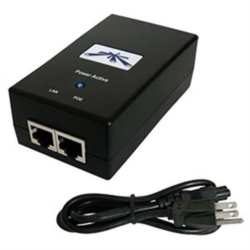 Ubiquiti POE External Injector, POE-50-60W, AC 120/230 V, US style power cord, Power LED, Remote reset capability, Earth grounding/ESD protection