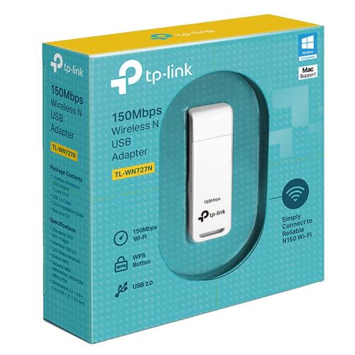 Adaptor wireless TP-Link TL-WN727N, USB, White