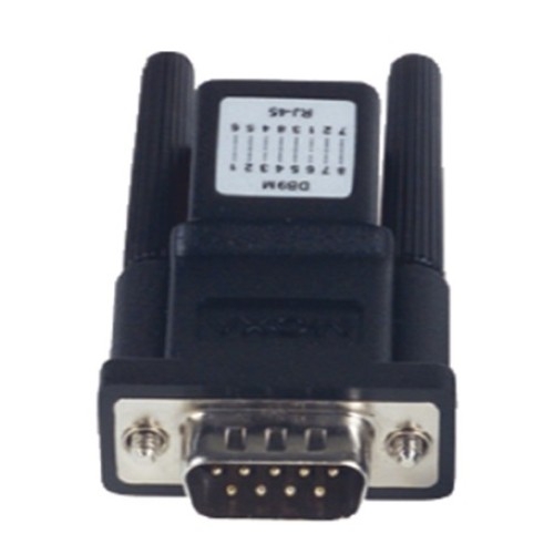 Adaptor Moxa ADP-RJ458P-DB9M, RJ45 - DB9 male, Black