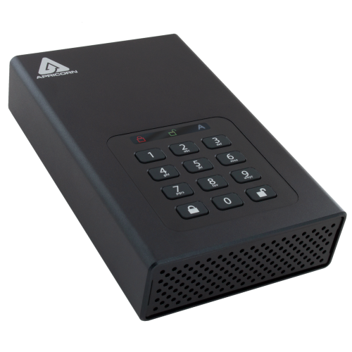 Hard Disk portabil Apricorn Aegis Padlock DT, 2TB, USB 3.0, 3.5inch, Black