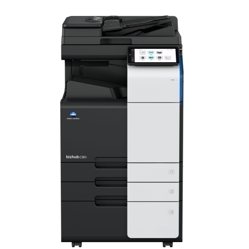 Bundle Multifunctional Laser Color Konica-Minolta Bizhub C301i, DADF DF-714, Piedestal DK-516x, Set tonere TN-328