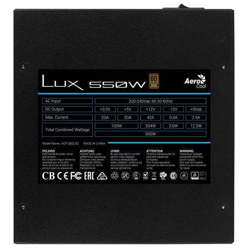 Sursa Aerocool LUX 550W, 550W