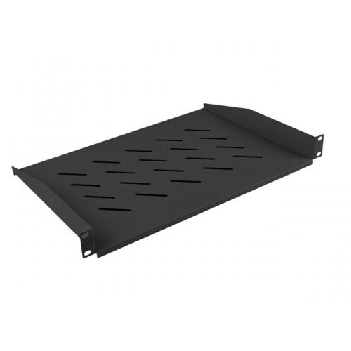 Raft Fix perforat Lanberg AK-1008-B pentru Rack 19inch, Black