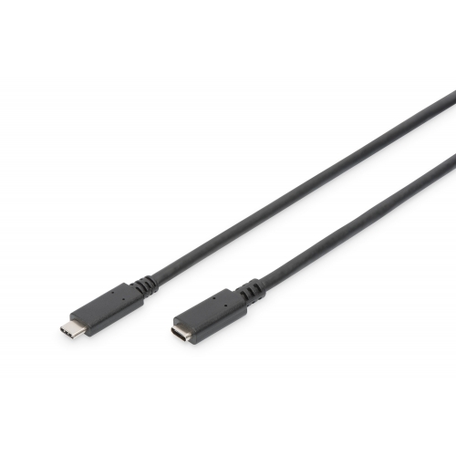 Cablu Digitus by Assmann AK-300210-015-S, USB-C male - USB-C female, 1.5m, Black
