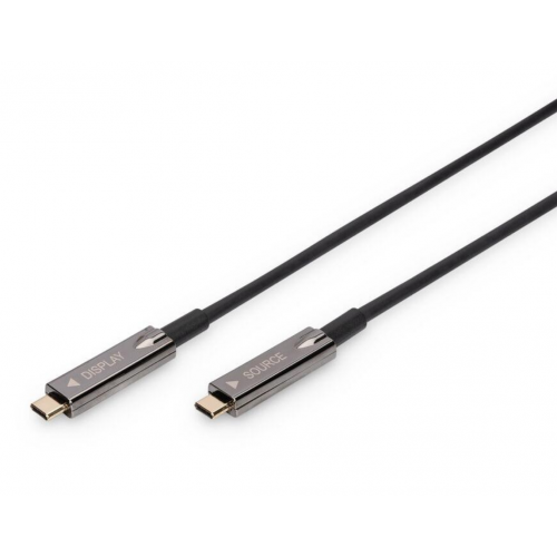 Cablu de date Digitus by Assmann AK-330160-200-S, USB-C male - USB-C male, 20m, Black