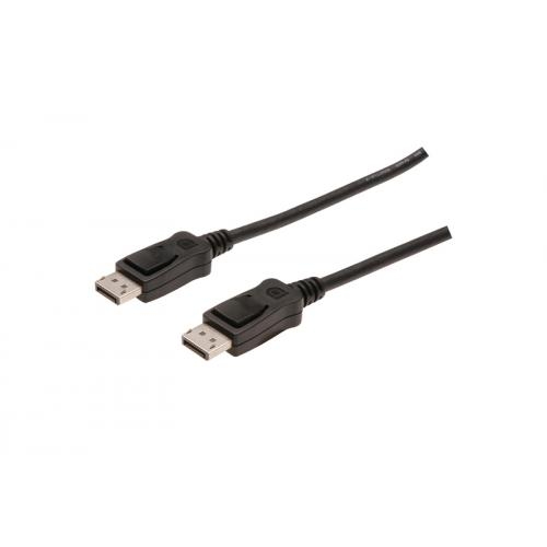Cablu ASSMANN interlock Displayport Male - Displayport Male, 15m, Black - RESIGILAT