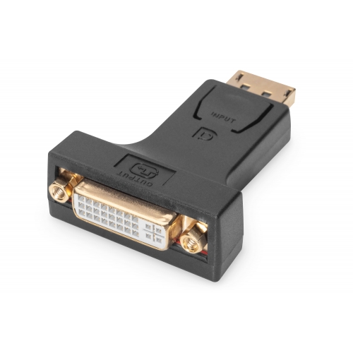Adaptor Digitus by Assmann AK-340603-000-S, DisplayPort male - DVI-I 24+5 female, Black
