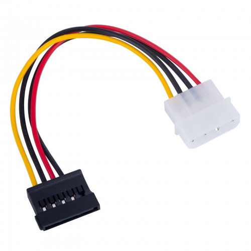 Cablu Akyga AK-CA-17, Molex male - SATA female, 0.15m