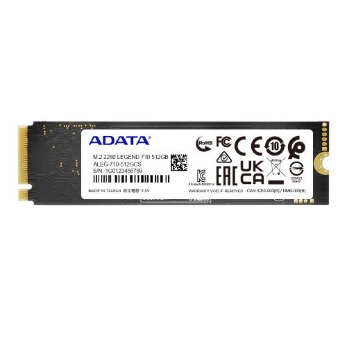 SSD Adata LEGEND 710 512GB, PCI Express 3.0 x4, M.2