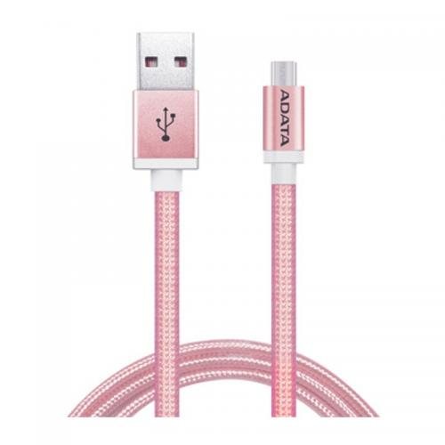 Cablu de date ADATA, USB - micro USB, 1m, Pink