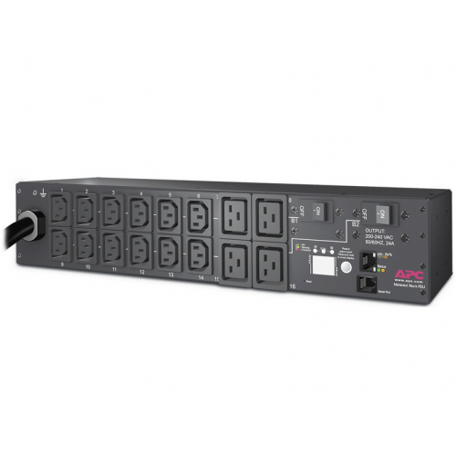 PDU APC Metered AP7811B, 12 x C13, 4 x C19, Black
