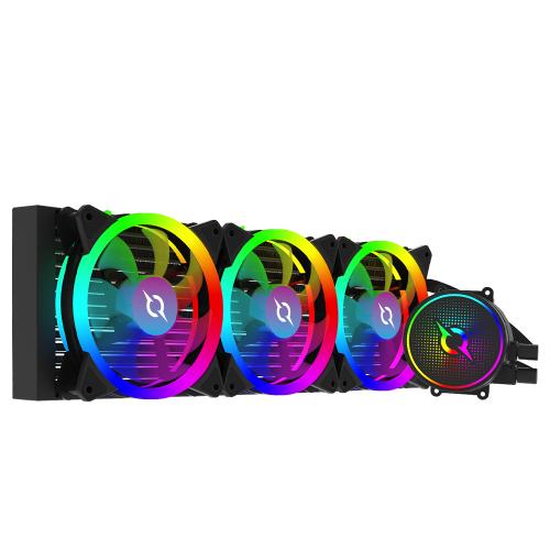 Cooler Procesor Aquarius 360 AIO Black ARGB PWM, compatibil Intel/AMD