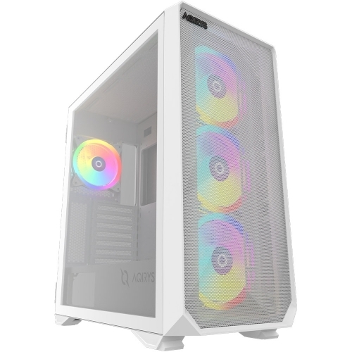 Carcasa AQIRYS Arcturus Pro White ARGB, Fara Sursa