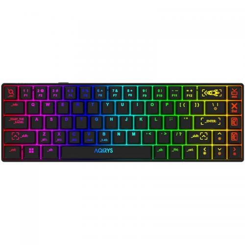 Tastatura Wireless AQIRYS Mira, RGB LED, Bluetooth/USB, Black