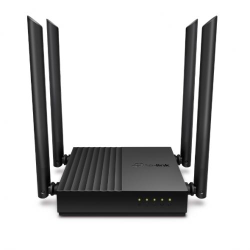 Router Wireless TP-Link ARCHER C64, standarde wireess: IEEE 802.11ac/n/a 5 GHz, IEEE 802.11n/b/g 2.4 GHz, viteza: 5 GHz: 867 Mbps (802.11ac), 2.4 GHz: 400 Mbps (802.11n), 4 × antene fixe de înaltă performanță, MU-MIMO, Processor:1.2 GHz CPU, interfata: 1 