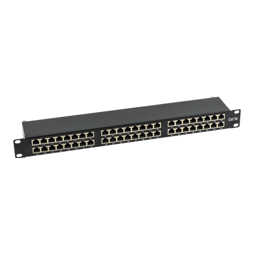 Patch Panel ASYTECH Networking ASY-PP-FTP5E-48, 19inch, 2U, 48 porturi, Cat5e, FTP, Black