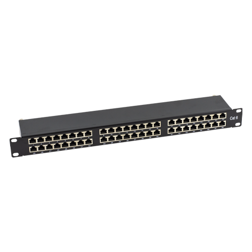 Patch Panel ASYTECH Networking ASY-PP-FTP6-48, 19inch, 1U, 48 porturi, Cat6, FTP, Black