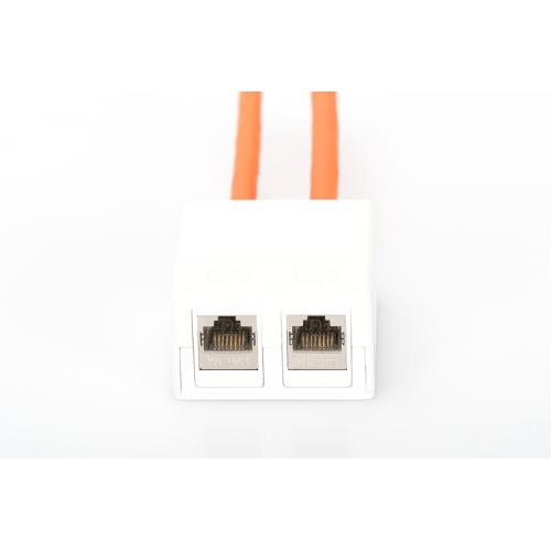 Priza Dubla Aplicata ASSMANN UTP CAT6a, 2 RJ45