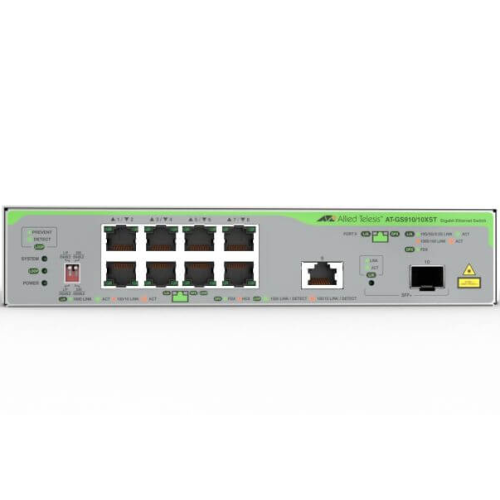 Switch Allied Telesis AT-GS910/10XST-50, 8 porturi