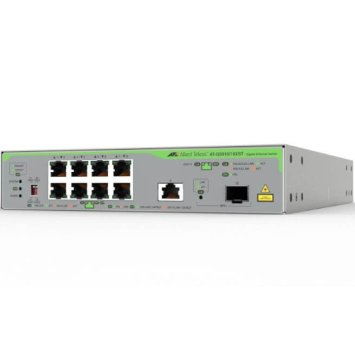 Switch Allied Telesis AT-GS910/10XST-50, 8 porturi