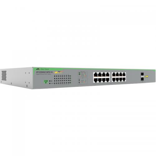 Switch Allied Telesis AT-GS950/18PSV2-50, 16 porturi, PoE
