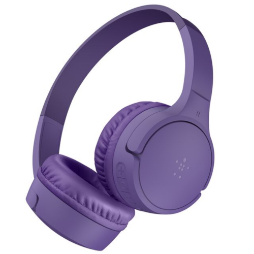 Casti cu microfon Belkin SoundForm Mini, Wireless / Bluetooth, 3.5 mm jack, Purple