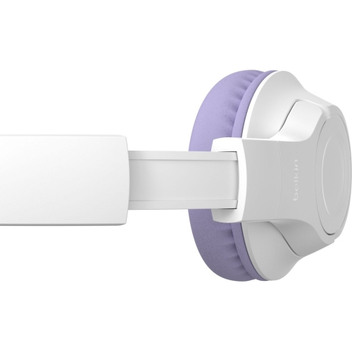 Casti cu microfon Belkin Soundshape Inspire, Bluetooth/3.5mm jack, White-Purple