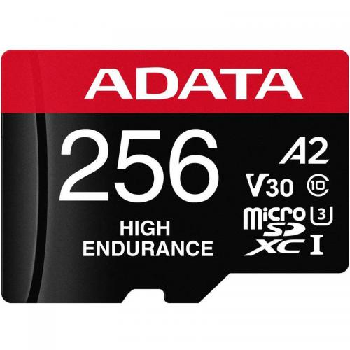 Card de Memorie MicroSD ADATA 256GB, Adaptor SD, Class 10