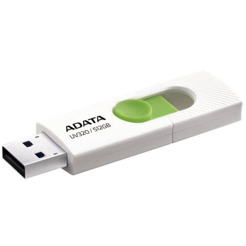 Stick memorie A-Data UV320, 512GB, USB-A 3.0, White