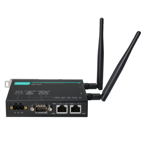 Wireless Client Moxa AWK-1137C-EU, Black